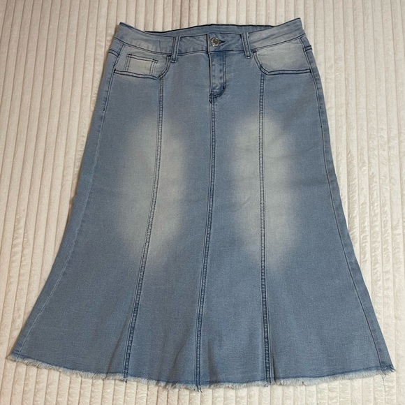 Be Girl Dresses & Skirts - Boutique Denim Midi Skirt | Worn Once